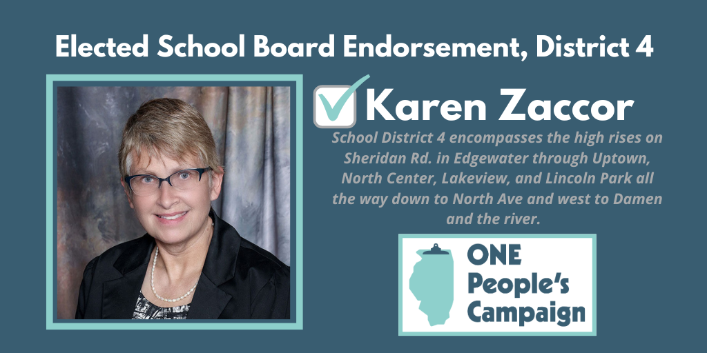 Karen Zaccor for school board district 4