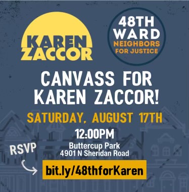 48th Ward Karen Zaccor Canvass August