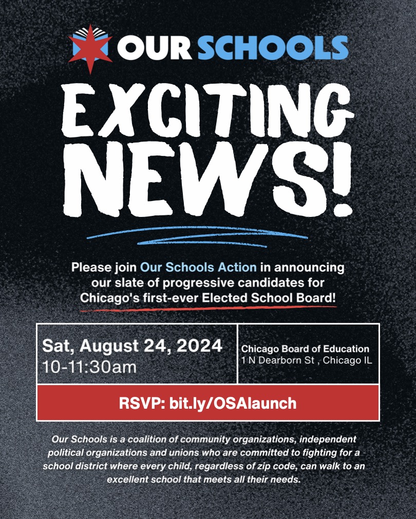 Our Schools Announcement, Sat Aug 24